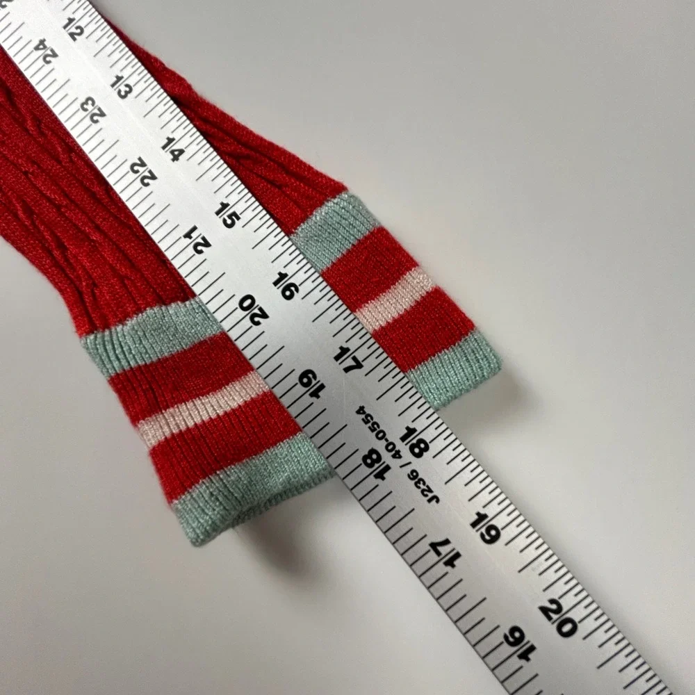 Silk Cashmere Sweater Womens Large Red Lightweight Cable‎ Knit Clique NY